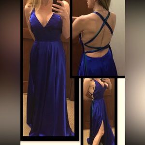 NWOT Betsy and Adam Blue strapy dress